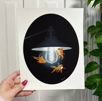 Image 3 of “Golden Attraction” Limited Edition Print with Hand-Embellishment