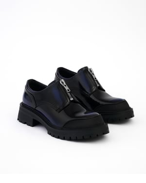 RUBBER NAVY BLUE BLACK ZIPPER