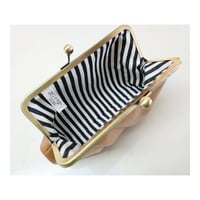 Image 4 of Caramel Pleated Leather Clutch 