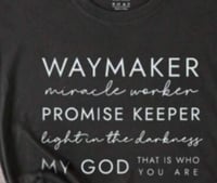 Slogan Graphic Tee WAYMAKER T Shirt