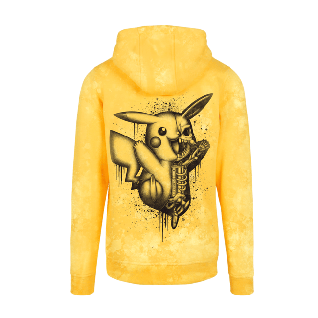 #025 Anatomy Limited Yellow Bleached Hoodie