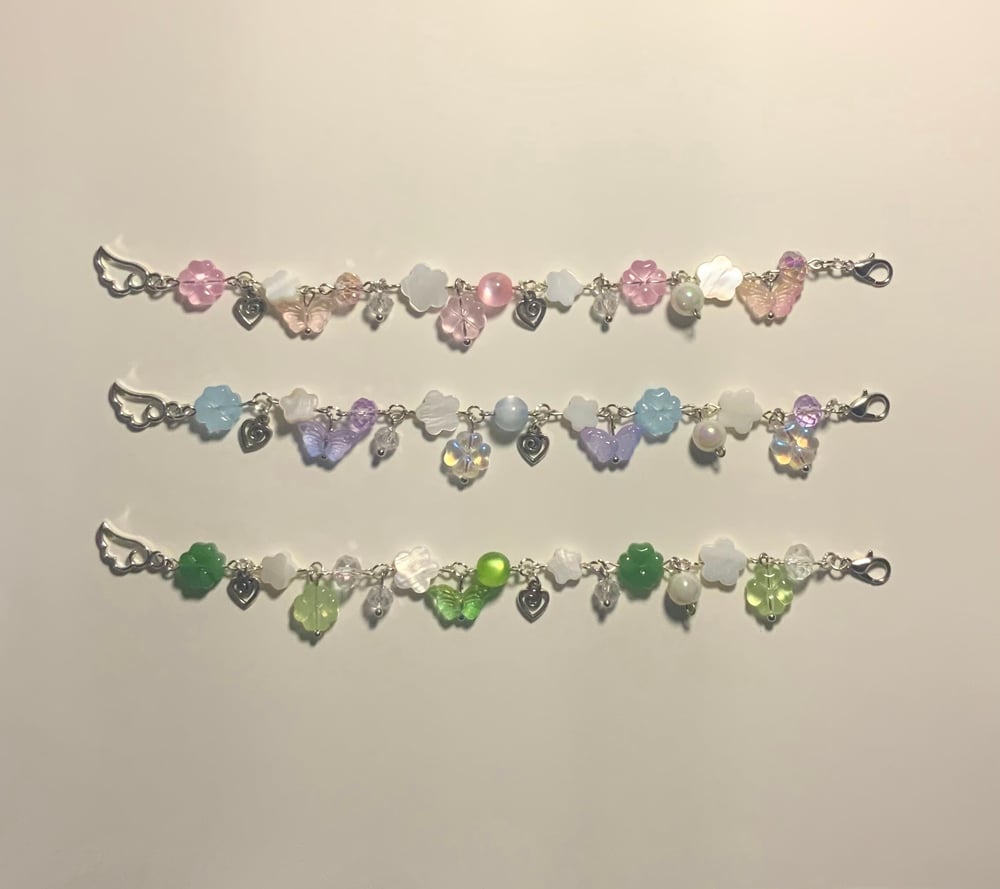 Image of Butterfly Clutter Bracelets 𖡼*:･