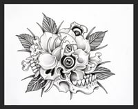 Rose and skull 