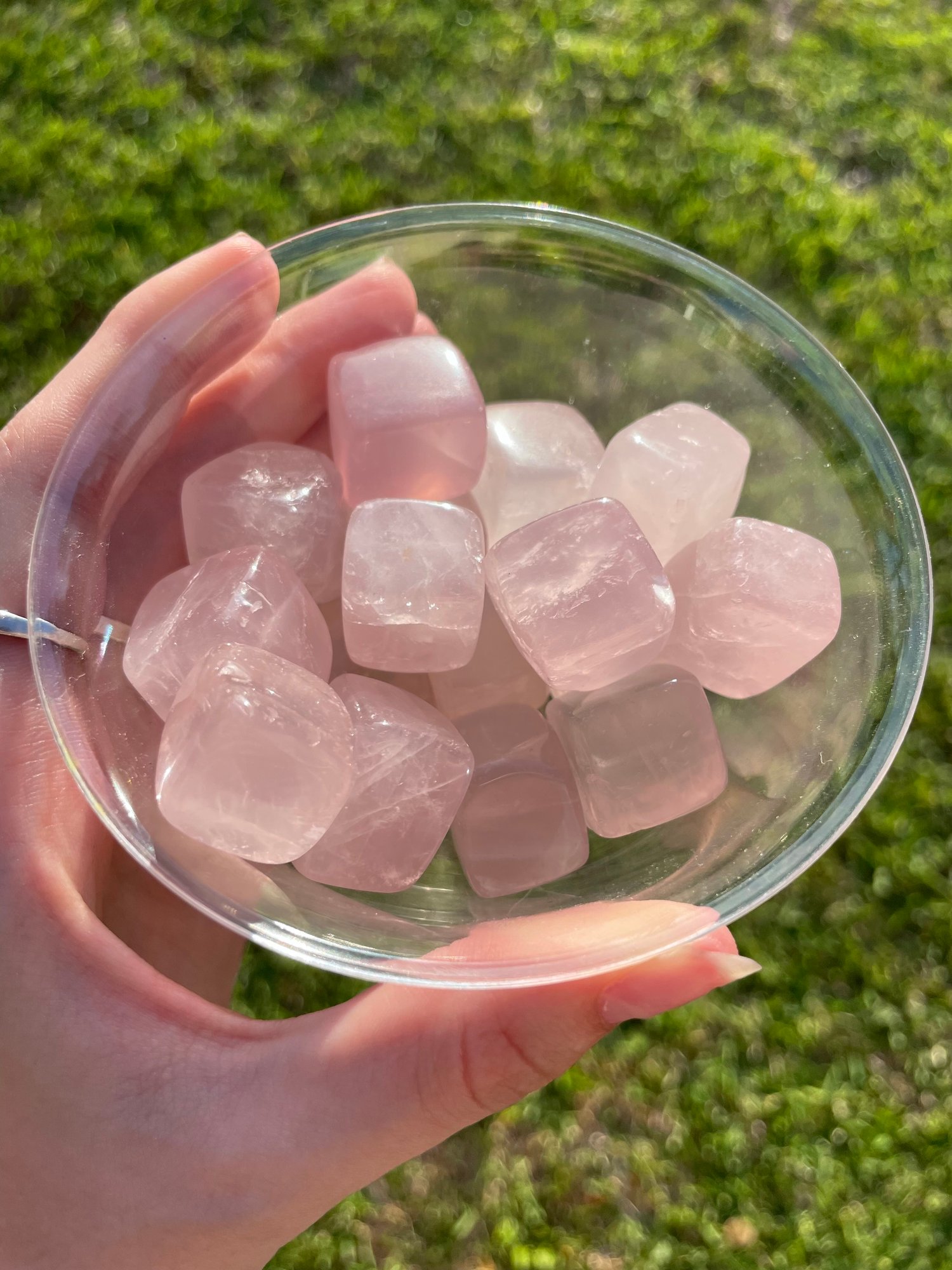 Rose Quartz Cubes