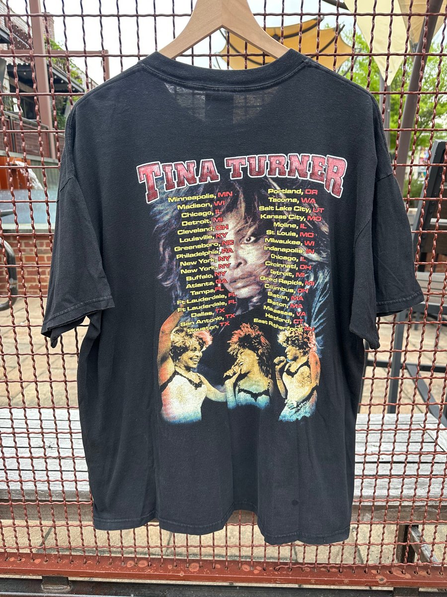 Image of 1999 Vintage “TINA TURNER - 24/7” World Tour Concert Rap Tee, SIZE: XL