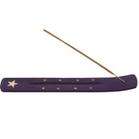 Image 1 of Star Wooden Purple Incense Ash Catcher
