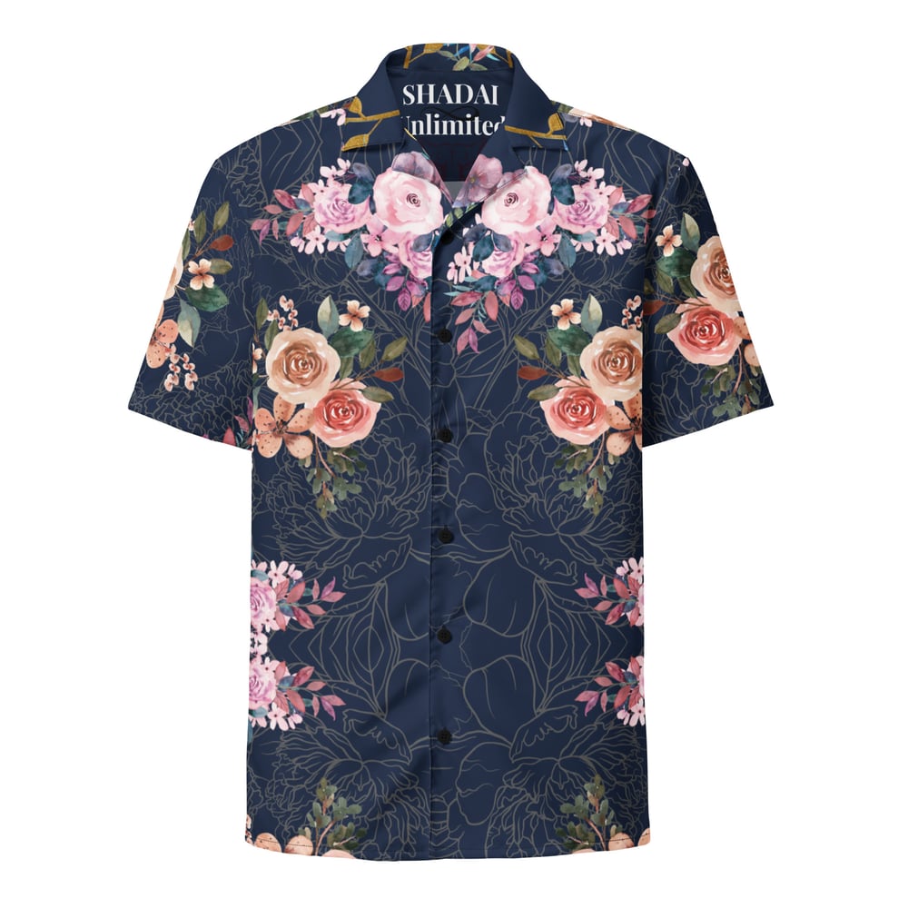 Image of Garden Elite Floral Unisex button shirt