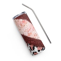 Image 2 of Leopard Glitter tumbler