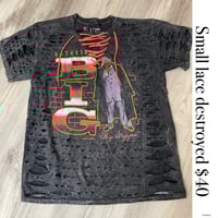 Small Biggie coral lace destroyed 