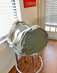 Image 4 of Patchwork Green Denim Duffle Bag