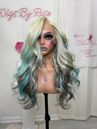 Image 4 of Edgy teal highlights (ready to ship) 