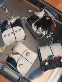 Cowhide Bag Charms  