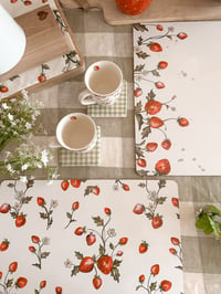 Image 1 of The Sweet Strawberry Placemats ( Set of 2 or 4 )