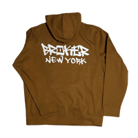 Image 2 of OG NY PULLOVER HOODIE - BROWN