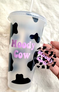 Image 2 of Moody Cow Cold Cup & Matching Keyring