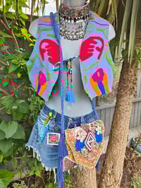 Image 15 of New York Embroidered Waistcoat Top Blue 6-12