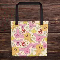 Image 3 of Pig Bat and Friends Tote bag