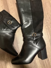 Image 2 of Black knee boots