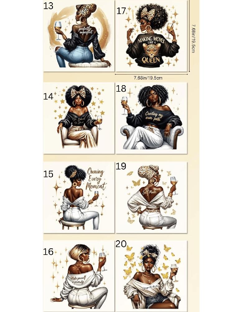 Image of Black Queen DTF Transfers