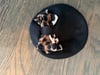  Black hat leopard bow