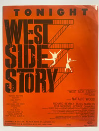 Image 2 of Tonight from West Side Story, framed 1957 vintage sheet music