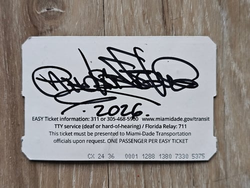 Image of Original Drawn on MDC Transit Pass.