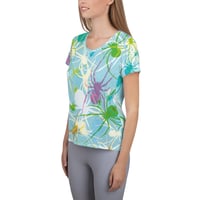 Image 1 of Blue Widows Fitted Athletic T-shirt