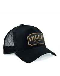 PELLICCI CAP EMBROIDERED ART DECO LOGO ALL BLACK