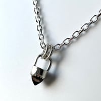Image 2 of Handmade Sterling Silver Smoky Quartz Bullet Point Pendant 