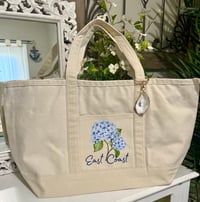 Image 1 of East Coast Blue Hydrangea Tote Bag - Large