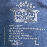 Image 6 of OUTKAST blue hip hop boyfriend oversize rocker t-shirt 