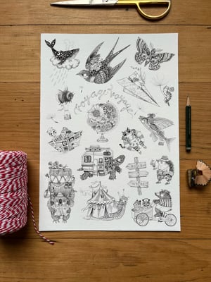 Image of VOYAGE VOYAGE print A4
