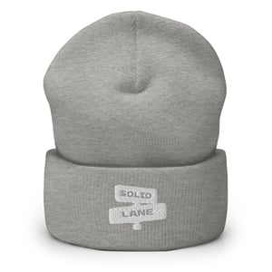 Image of White Solid Lane Logo Beanie