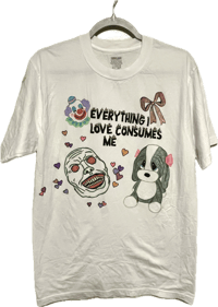 Image 1 of everything I love consumes me size medium