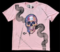 Image 1 of “HEAVY METAL” CUSTOM PAINTED T-SHIRT LARGE