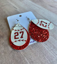 Image 2 of Baseball Earrings