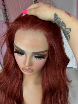 Image of human hair auburn (ready to ship)