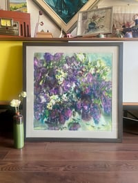 Image 1 of “Lilacs”, Large Floral Watercolour on Paper