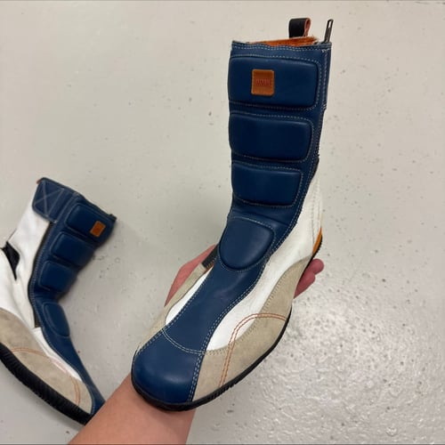 Image of 2000s Hugo Boss Biker Boots, Size 44 - UK 10