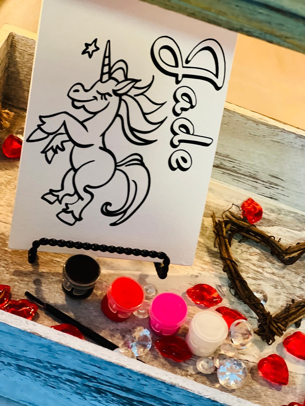 Image of Personalized 5x7 Painting Canvas Kit