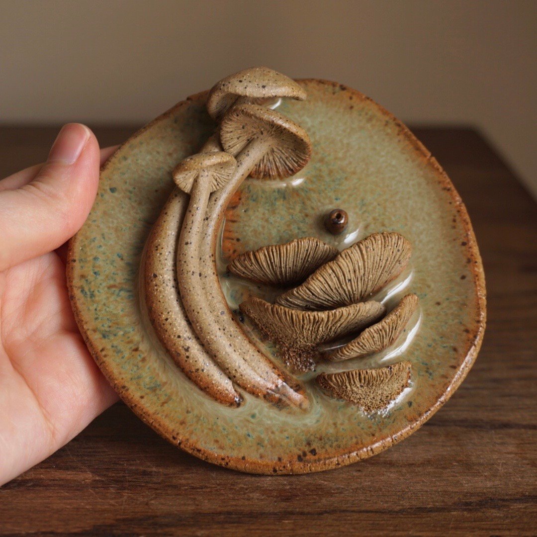 1| Mushroom Swamp Incense Dish