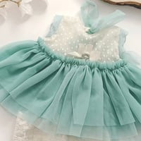 Image 3 of Sitter girls set April | size 9-12 months | turquoise | cream