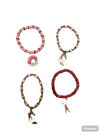 Image 1 of Clay Beaded Charm Bracelets 