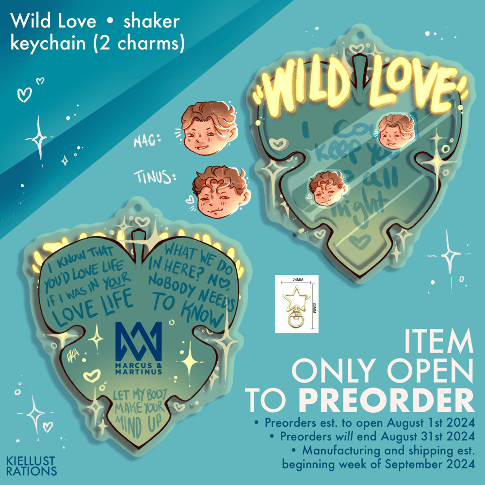 Wild Love shaker keychain (LIMITED EDITION)