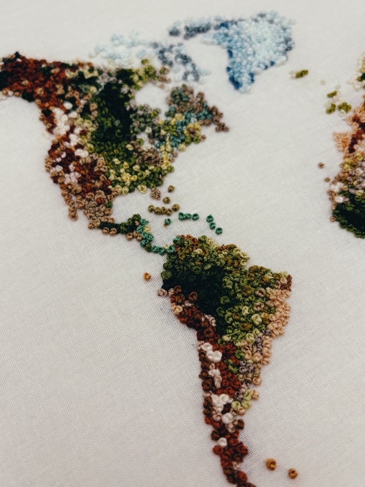 Image of Mother Earth World Map Hoop