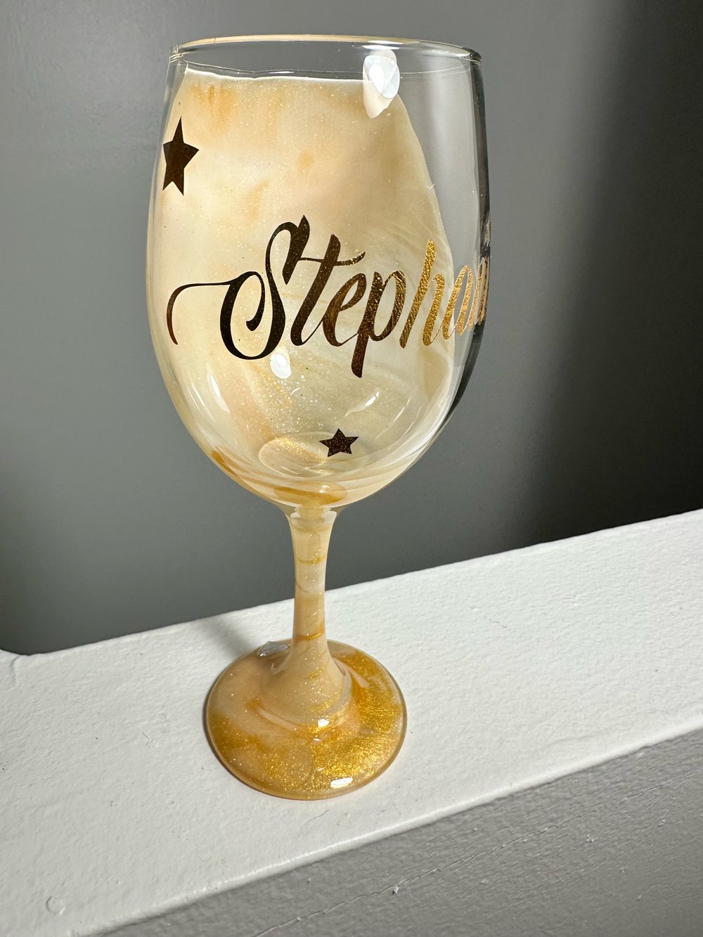 Image of Personalized Goblet Wine Glass