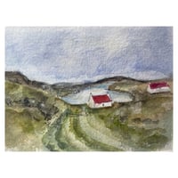 Image 1 of Mini watercolour study Barra A5