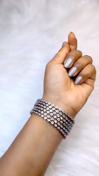 Image 1 of 6 Pieces American Diamond Bangles Set_GPB_1237