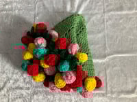 Image 1 of Small Rose Bouquet Blanket
