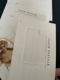 Image 4 of Lot de 4 cartes postales gaufrées, ♥️♠️♦️♣️ début 1900, vierges.